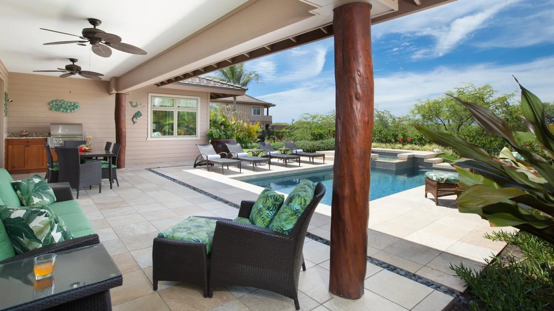 Semesterbostad Endless Summer Elegant Kamilo Home With Heated Pool And Guest Cottage Waikoloa