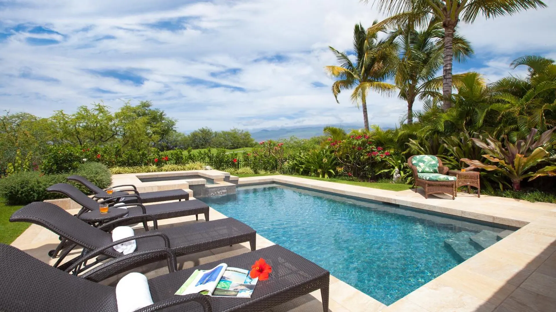 Semesterbostad Endless Summer Elegant Kamilo Home With Heated Pool And Guest Cottage Waikoloa