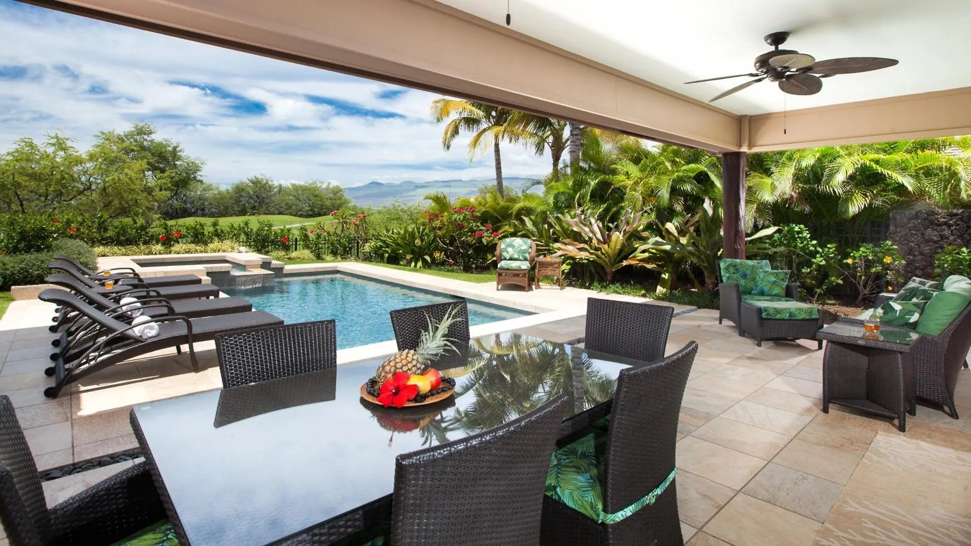 Semesterbostad Endless Summer Elegant Kamilo Home With Heated Pool And Guest Cottage Waikoloa